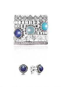 Pandora Blue Statement Earrings