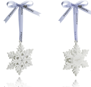 Pandora Free Porcelain Snowflake Christmas Gift 2015