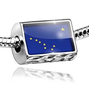 Pandora Alaska Flag Region Photo Charm