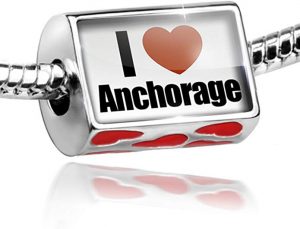 Pandora I Love Anchorage Alaska Charm