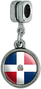 Pandora Dominican Republic National Country Flag Dangle Charm